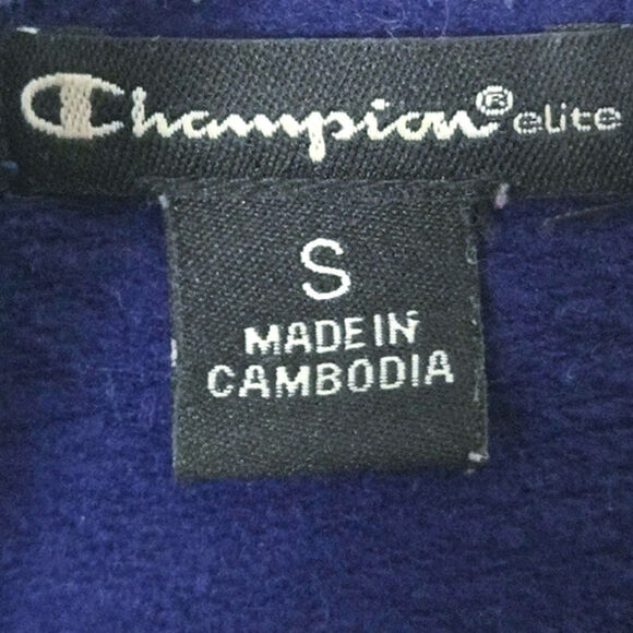 Champion Elite Men’s Zip Hoodie Retro 80s Purple Bold Track Aesthetic Size Small - Picture 8 of 10